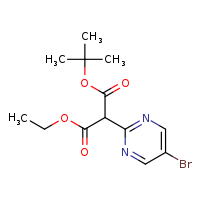 1-tert-butyl 3-ethyl 2-(5-bromopyrimidin-2-yl)propanedioate