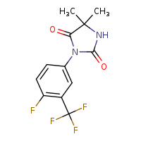 3-[4-fluoro-3-(trifluoromethyl)phenyl]-5,5-dimethylimidazolidine-2,4-dione