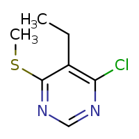 4-chloro-5-ethyl-6-(methylsulfanyl)pyrimidine