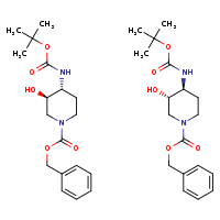 benzyl (3R,4R)-4-[(tert-butoxycarbonyl)amino]-3-hydroxypiperidine-1-carboxylate; benzyl (3S,4S)-4-[(tert-butoxycarbonyl)amino]-3-hydroxypiperidine-1-carboxylate