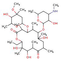 14-ethyl-7,12,13-trihydroxy-4-[(5-hydroxy-4-methoxy-4,6-dimethyloxan-2-yl)oxy]-6-{[3-hydroxy-6-methyl-4-(methylamino)oxan-2-yl]oxy}-3,5,7,9,11,13-hexamethyl-1-oxacyclotetradecane-2,10-dione