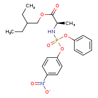 2-ethylbutyl (2R)-2-{[4-nitrophenoxy(phenoxy)phosphoryl]amino}propanoate