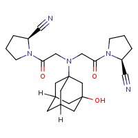 (2S)-1-[2-({2-[(2S)-2-cyanopyrrolidin-1-yl]-2-oxoethyl}(3-hydroxyadamantan-1-yl)amino)acetyl]pyrrolidine-2-carbonitrile