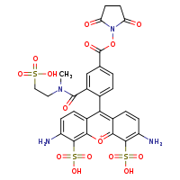 3,6-diamino-9-(4-{[(2,5-dioxopyrrolidin-1-yl)oxy]carbonyl}-2-[methyl(2-sulfoethyl)carbamoyl]phenyl)-4,5-disulfo-10??-xanthen-10-ylium