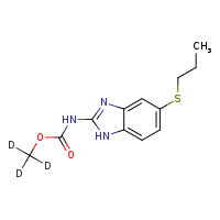 (²H?)methyl N-[5-(propylsulfanyl)-1H-1,3-benzodiazol-2-yl]carbamate