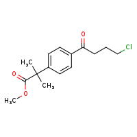 methyl 2-[4-(4-chlorobutanoyl)phenyl]-2-methylpropanoate