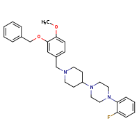 1-(1-{[3-(benzyloxy)-4-methoxyphenyl]methyl}piperidin-4-yl)-4-(2-fluorophenyl)piperazine