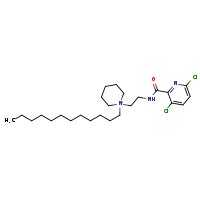 1-{2-[(3,6-dichloropyridin-2-yl)formamido]ethyl}-1-dodecylpiperidin-1-ium