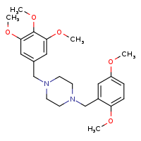 1-[(2,5-dimethoxyphenyl)methyl]-4-[(3,4,5-trimethoxyphenyl)methyl]piperazine