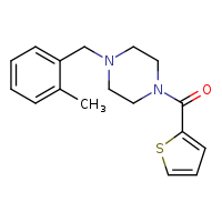 1-[(2-methylphenyl)methyl]-4-(thiophene-2-carbonyl)piperazine