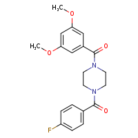 1-(3,5-dimethoxybenzoyl)-4-(4-fluorobenzoyl)piperazine
