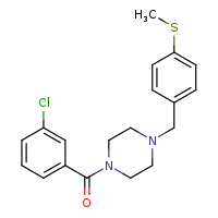 1-(3-chlorobenzoyl)-4-{[4-(methylsulfanyl)phenyl]methyl}piperazine