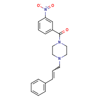 1-(3-nitrobenzoyl)-4-[(2E)-3-phenylprop-2-en-1-yl]piperazine