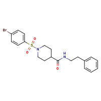 1-(4-bromobenzenesulfonyl)-N-(2-phenylethyl)piperidine-4-carboxamide