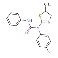 1-(4-fluorophenyl)-1-(5-methyl-4,5-dihydro-1,3-thiazol-2-yl)-3-phenylurea