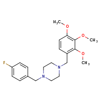 1-[(4-fluorophenyl)methyl]-4-[(2,3,4-trimethoxyphenyl)methyl]piperazine