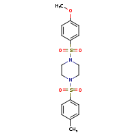 1-(4-methoxybenzenesulfonyl)-4-(4-methylbenzenesulfonyl)piperazine