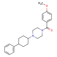 1-(4-methoxybenzoyl)-4-(4-phenylcyclohexyl)piperazine