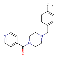 1-[(4-methylphenyl)methyl]-4-(pyridine-4-carbonyl)piperazine