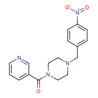 1-[(4-nitrophenyl)methyl]-4-(pyridine-3-carbonyl)piperazine