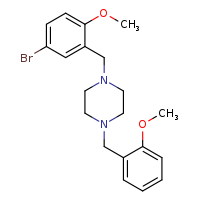 1-[(5-bromo-2-methoxyphenyl)methyl]-4-[(2-methoxyphenyl)methyl]piperazine