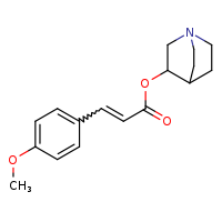 1-azabicyclo[2.2.2]octan-3-yl (2E)-3-(4-methoxyphenyl)prop-2-enoate