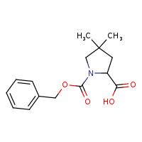 1-[(benzyloxy)carbonyl]-4,4-dimethylpyrrolidine-2-carboxylic acid