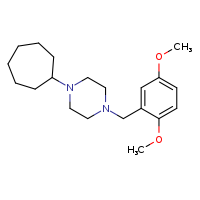 1-cycloheptyl-4-[(2,5-dimethoxyphenyl)methyl]piperazine
