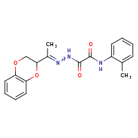 1-{N'-[(1E)-1-(2,3-dihydro-1,4-benzodioxin-2-yl)ethylidene]hydrazinecarbonyl}-N-(2-methylphenyl)formamide