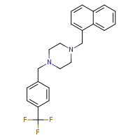 1-(naphthalen-1-ylmethyl)-4-{[4-(trifluoromethyl)phenyl]methyl}piperazine