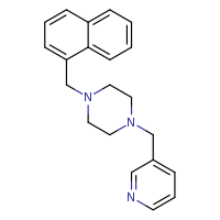 1-(naphthalen-1-ylmethyl)-4-(pyridin-3-ylmethyl)piperazine