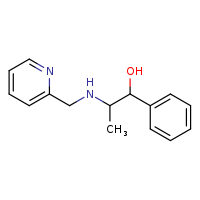 1-phenyl-2-[(pyridin-2-ylmethyl)amino]propan-1-ol