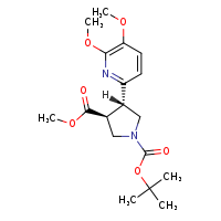 1-tert-butyl 3-methyl (3S,4S)-4-(5,6-dimethoxypyridin-2-yl)pyrrolidine-1,3-dicarboxylate
