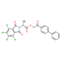 2-{[1,1'-biphenyl]-4-yl}-2-oxoethyl 2-(4,5,6,7-tetrachloro-1,3-dioxoisoindol-2-yl)propanoate