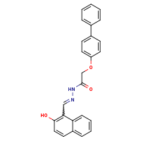 2-{[1,1'-biphenyl]-4-yloxy}-N'-[(E)-(2-hydroxynaphthalen-1-yl)methylidene]acetohydrazide