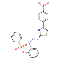 2-({2-[4-(4-nitrophenyl)-1,3-thiazol-2-yl]diazen-1-yl}methyl)phenyl benzenesulfonate