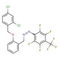 ({2-[(2,4-dichlorophenyl)methoxy]phenyl}methyl)[2,3,5,6-tetrafluoro-4-(trifluoromethyl)phenyl]diazene