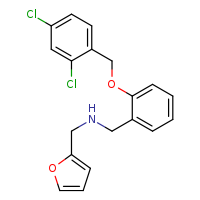 ({2-[(2,4-dichlorophenyl)methoxy]phenyl}methyl)(furan-2-ylmethyl)amine