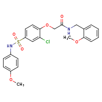 2-{2-chloro-4-[(4-methoxyphenyl)sulfamoyl]phenoxy}-N-[(2-methoxyphenyl)methyl]acetamide