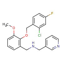 ({2-[(2-chloro-4-fluorophenyl)methoxy]-3-methoxyphenyl}methyl)(pyridin-3-ylmethyl)amine