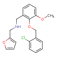 ({2-[(2-chlorophenyl)methoxy]-3-methoxyphenyl}methyl)(furan-2-ylmethyl)amine