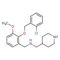 ({2-[(2-chlorophenyl)methoxy]-3-methoxyphenyl}methyl)(piperidin-4-ylmethyl)amine