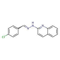 2-[(2E)-2-[(4-chlorophenyl)methylidene]hydrazin-1-yl]quinoline