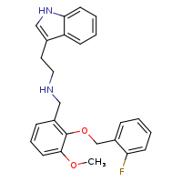 ({2-[(2-fluorophenyl)methoxy]-3-methoxyphenyl}methyl)[2-(1H-indol-3-yl)ethyl]amine