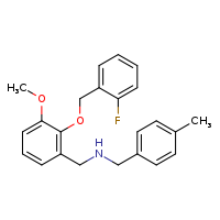 ({2-[(2-fluorophenyl)methoxy]-3-methoxyphenyl}methyl)[(4-methylphenyl)methyl]amine