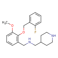 ({2-[(2-fluorophenyl)methoxy]-3-methoxyphenyl}methyl)(piperidin-4-ylmethyl)amine