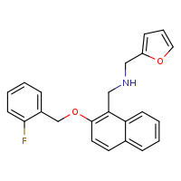 ({2-[(2-fluorophenyl)methoxy]naphthalen-1-yl}methyl)(furan-2-ylmethyl)amine
