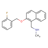 ({2-[(2-fluorophenyl)methoxy]naphthalen-1-yl}methyl)(methyl)amine