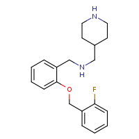 ({2-[(2-fluorophenyl)methoxy]phenyl}methyl)(piperidin-4-ylmethyl)amine