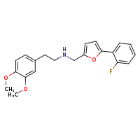 [2-(3,4-dimethoxyphenyl)ethyl]({[5-(2-fluorophenyl)furan-2-yl]methyl})amine
